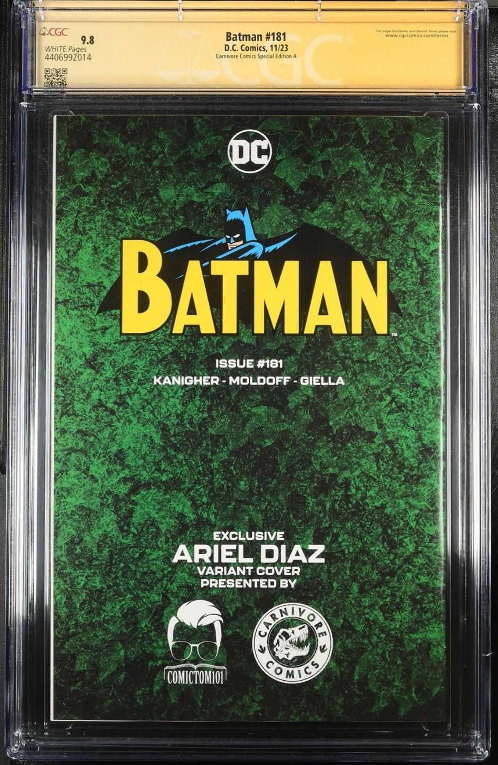 Batman #181 Ariel Diaz Cover CGC 9.8