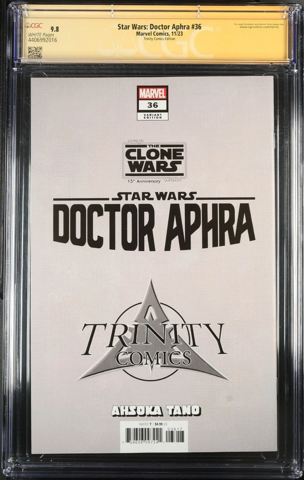Star Wars: Doctor Aphra #36 Signed by Erik M. Gist CGC 9.8
