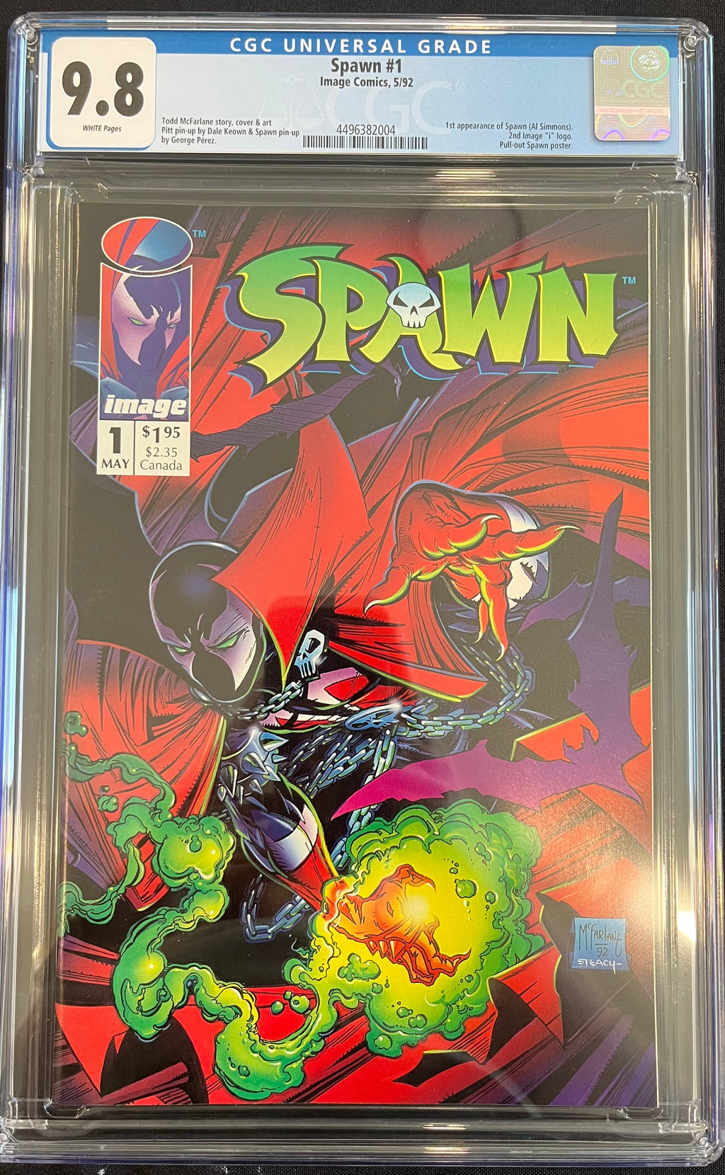 Spawn #1 Todd McFarlane Cover CGC 9.8