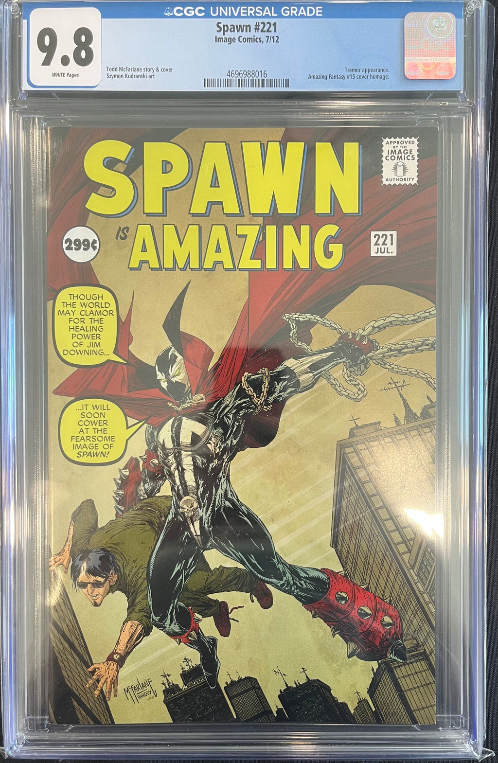 Spawn #221 McFarlane Cover CGC 9.8