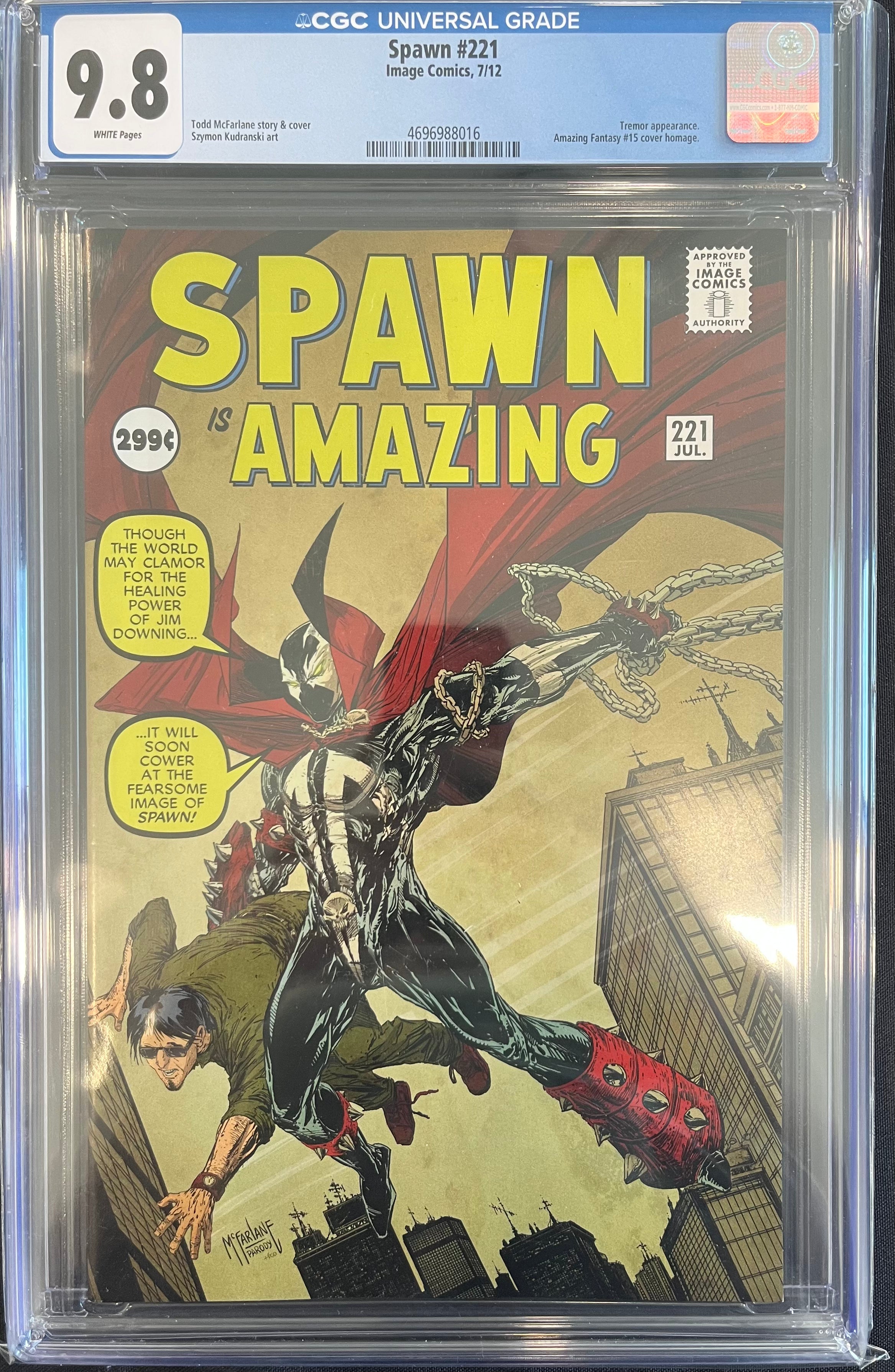 Spawn #221 McFarlane Cover CGC 9.8