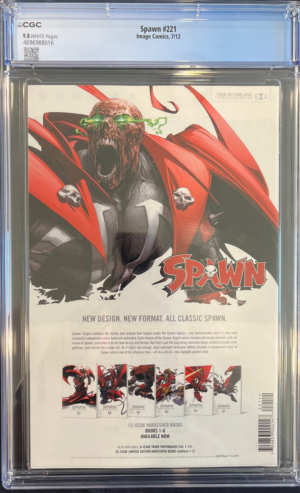 Spawn #221 McFarlane Cover CGC 9.8