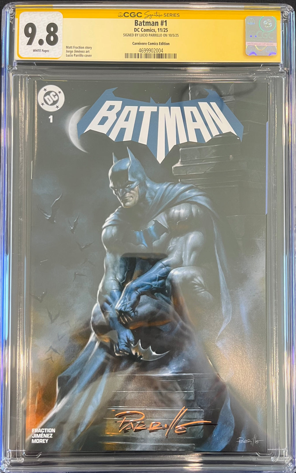 Batman #1 Signed by Lucio Parrillo CGC 9.8
