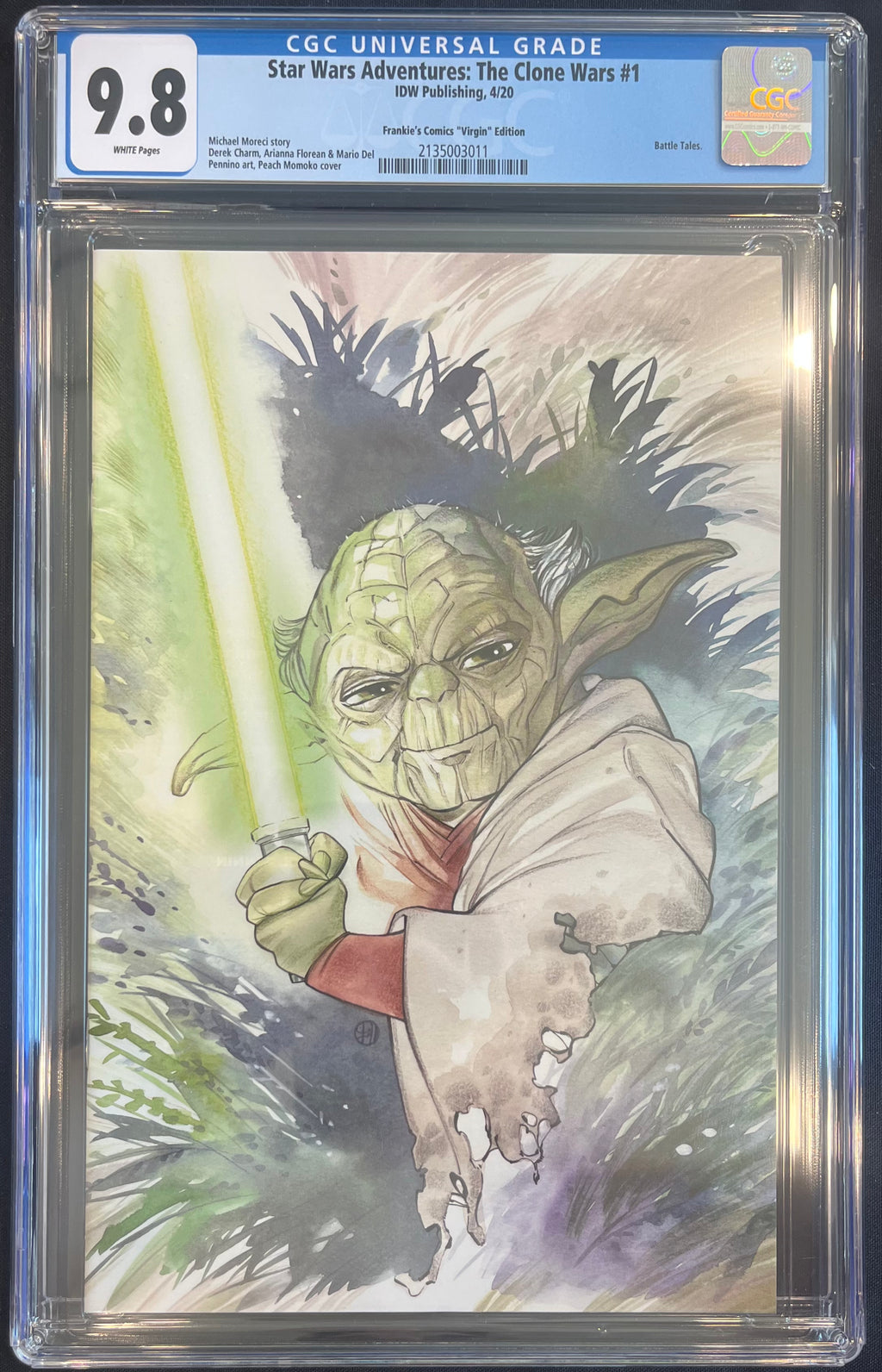 Star Wars Adventures: The Clones Wars #1 Peach Momoko RE Cover CGC 9.8
