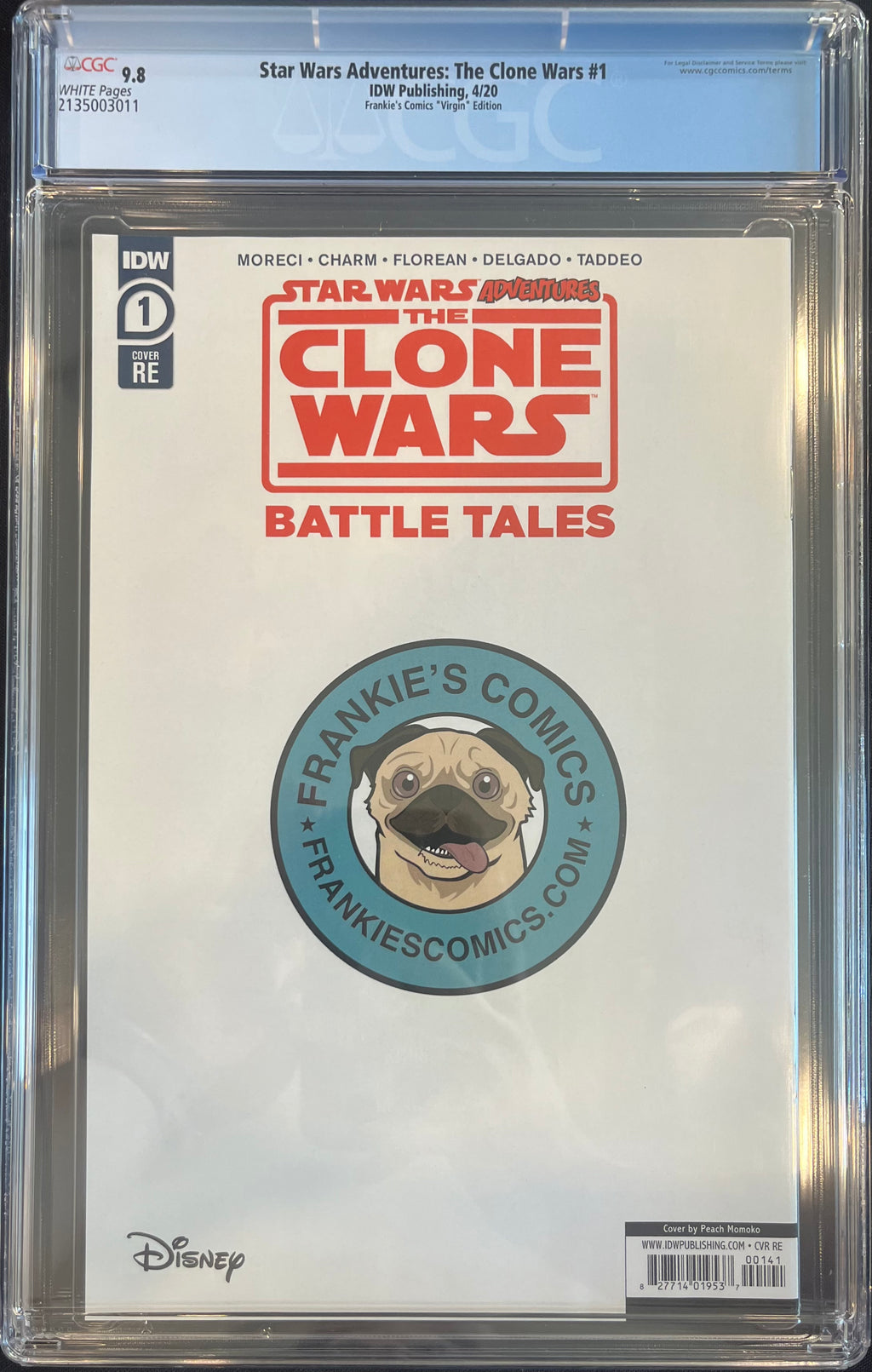 Star Wars Adventures: The Clones Wars #1 Peach Momoko RE Cover CGC 9.8