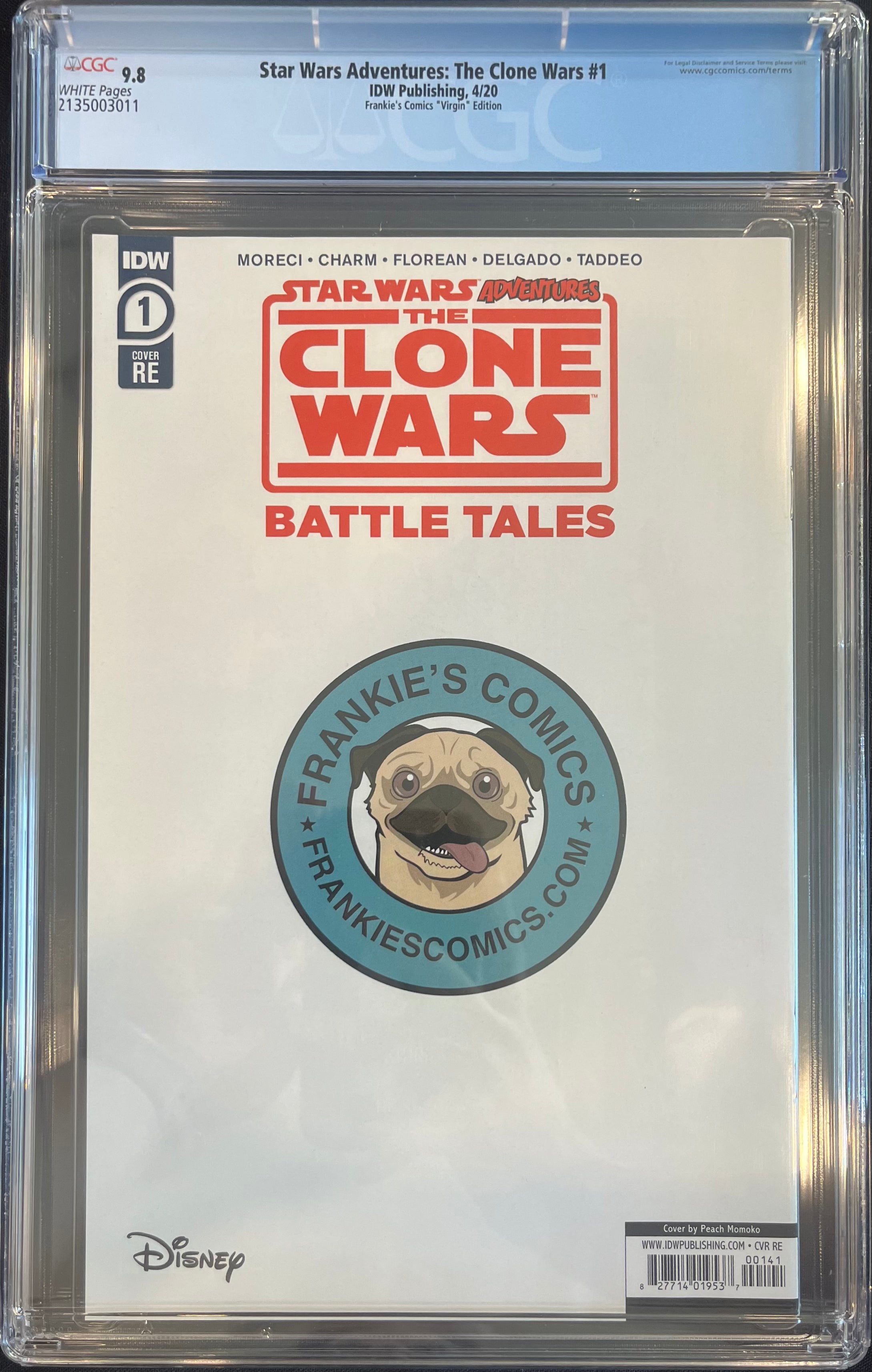 Star Wars Adventures: The Clones Wars #1 Peach Momoko RE Cover CGC 9.8