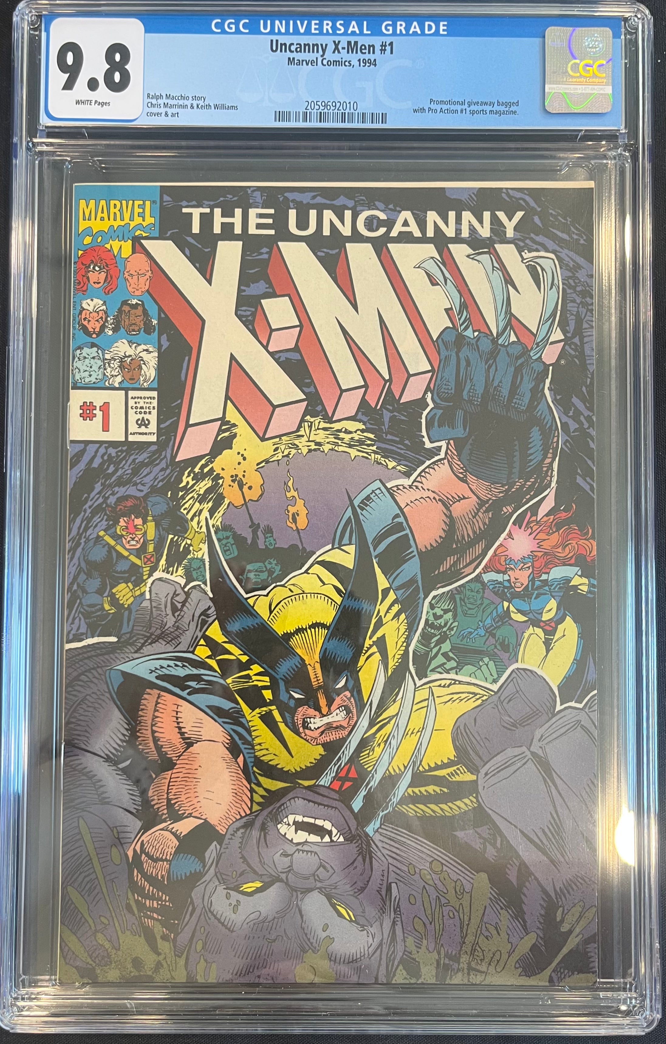 Uncanny X-Men #1 Chris Marrinin and Keith Williams Cover CGC 9.8