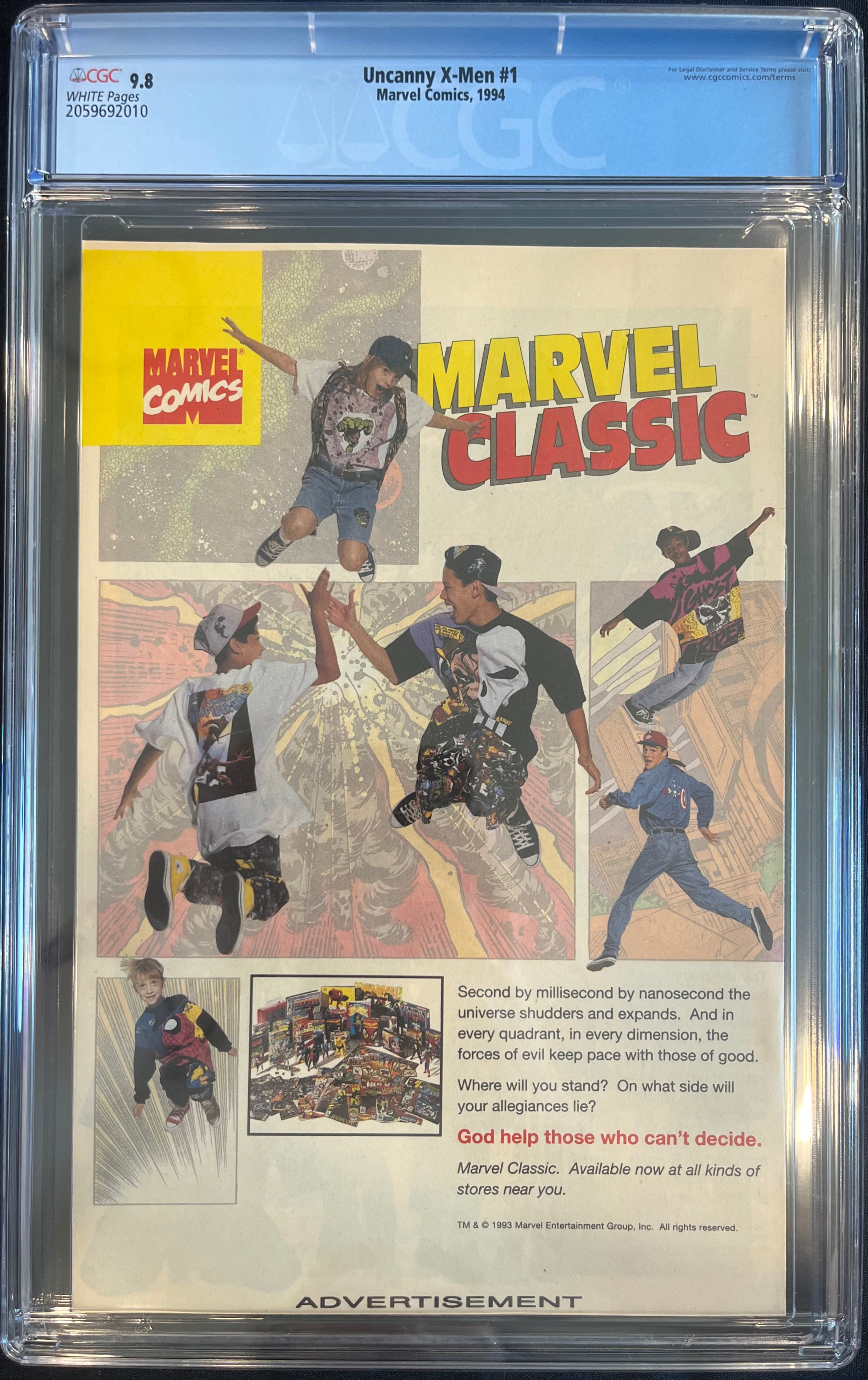 Uncanny X-Men #1 Chris Marrinin and Keith Williams Cover CGC 9.8